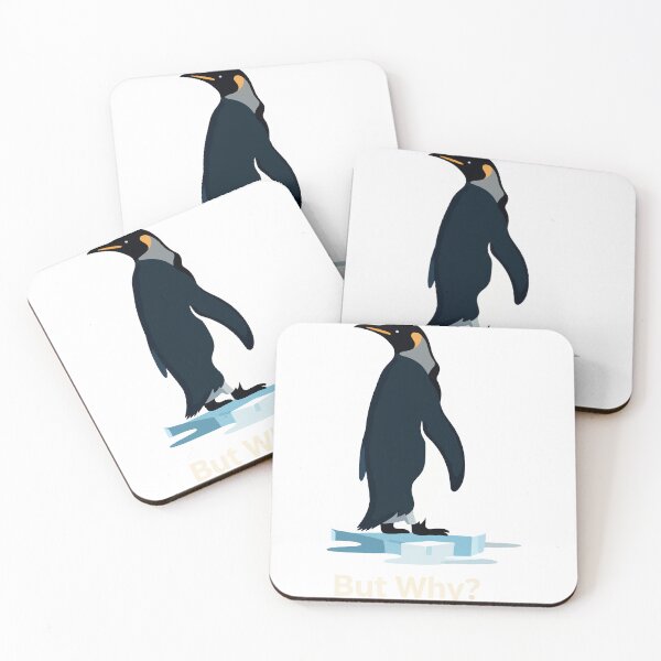 Item preview, But Why Penguin Melting Ice Existential Meme designed and sold by Dxvect.