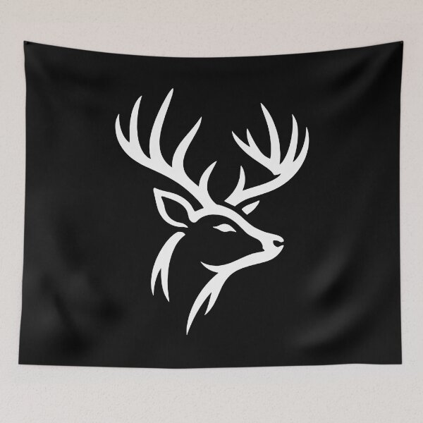 Item preview, Deer Head Silhouette – Minimal Wildlife Design designed and sold by OverNickles194.