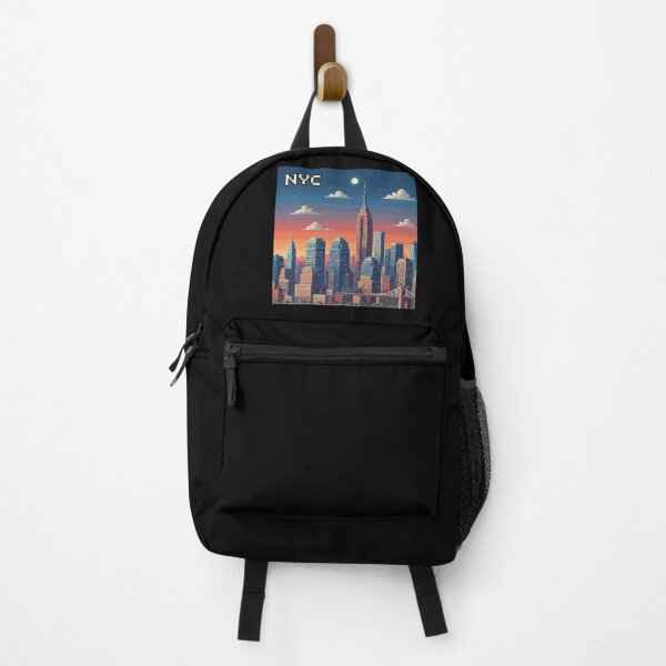 Item preview, Pixel Art New York City Sunset Skyline designed and sold by Potato Quality Prints.