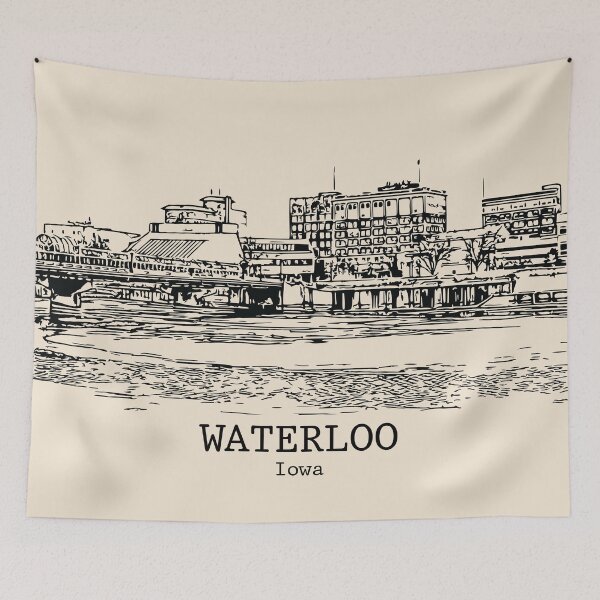 Item preview, Waterloo - Iowa designed and sold by Lakeric Cityscapes.