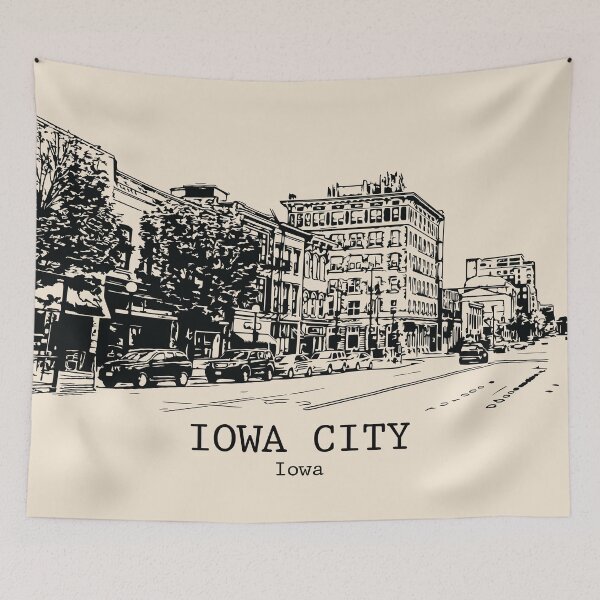Artikelvorschau, Iowa City - Iowa entworfen und verkauft von Lakeric Cityscapes.
