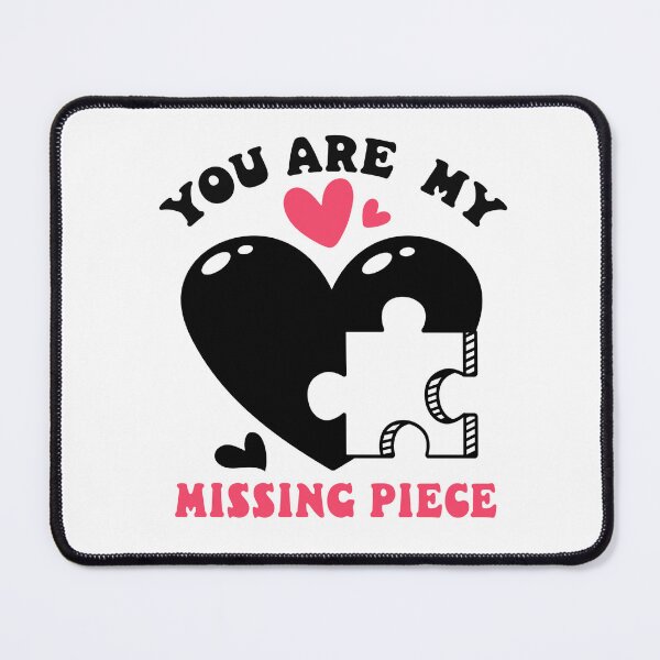 Item preview, You Are My Missing Piece Valentine Heart Puzzle Design designed and sold by tamoora.
