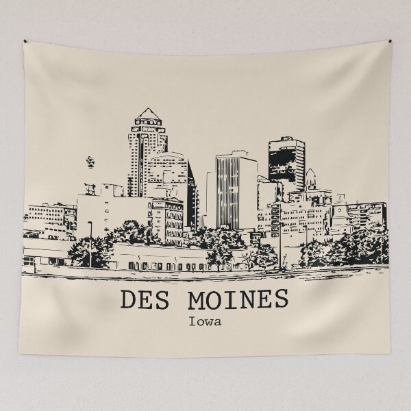 Artikelvorschau, Des Moines - Iowa entworfen und verkauft von Lakeric Cityscapes.