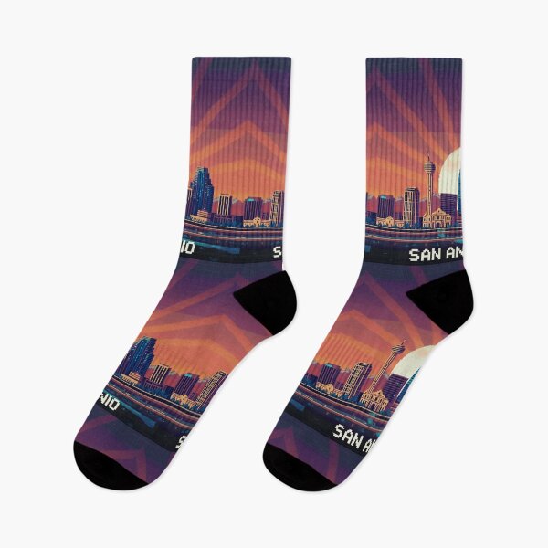 Item preview, Pixel Art San Antonio Skyline designed and sold by Potato Quality Prints.