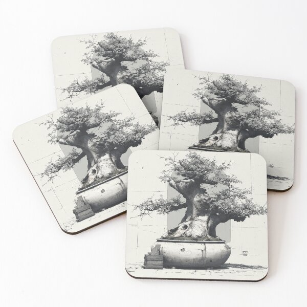 Item preview, Intricate Bonsai Tree in Pot designed and sold by CLEARART7.