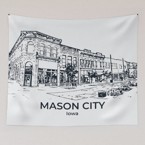 Artikelvorschau, Mason City - Iowa entworfen und verkauft von Lakeric Cityscapes.