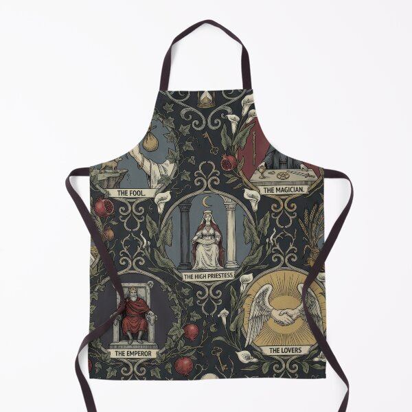 Item preview, Classic Rider-Waite style on a parchment-like background. Very warm, nostalgic, "authentic". designed and sold by casaloomaria.