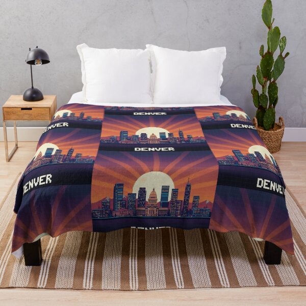 Item preview, Pixel Art Denver Skyline designed and sold by Potato Quality Prints.
