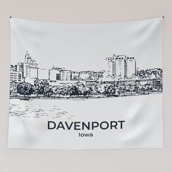 Item preview, Davenport - Iowa designed and sold by Lakeric Cityscapes.