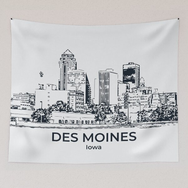 Artikelvorschau, Des Moines - Iowa entworfen und verkauft von Lakeric Cityscapes.