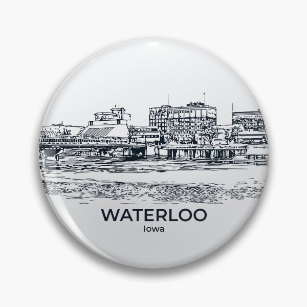Item preview, Waterloo - Iowa designed and sold by Lakeric Cityscapes.