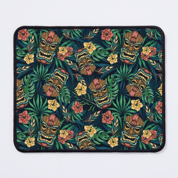 Item preview, Hawaiian Tropical Plants, Tiki Idols & Hibiscus Floral designed and sold by RetroMaggie.