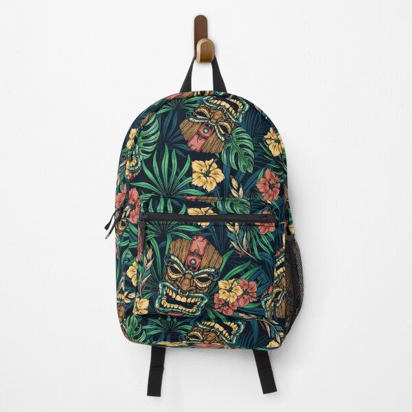 Item preview, Hawaiian Tropical Plants, Tiki Idols & Hibiscus Floral designed and sold by RetroMaggie.