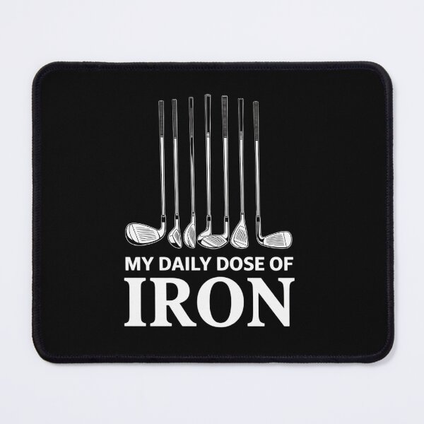Item preview, My Daily Dose of Iron Men's Golf Retirement designed and sold by angolinnArt.