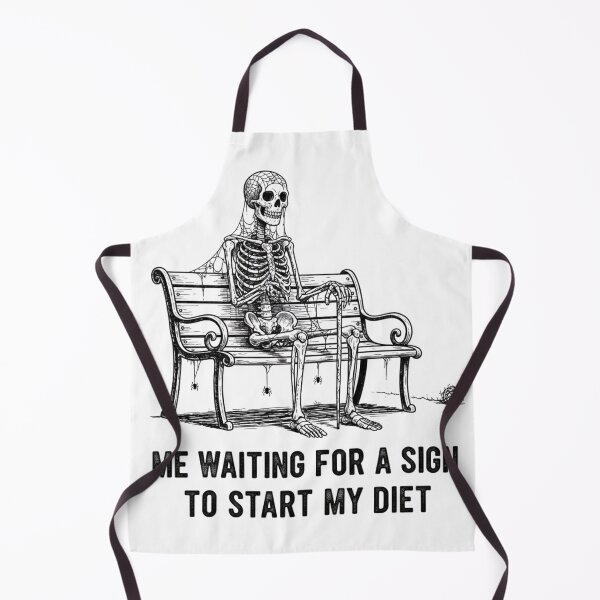 Item preview, Waiting for a Sign Skeleton" หรือ "The Ultimate Diet Procrastinator designed and sold by DisignByPrince.