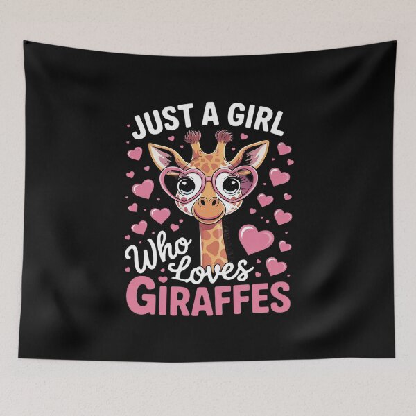 Item preview, Just A Girl Who Loves Giraffes Giraffe designed and sold by joyouartArt.