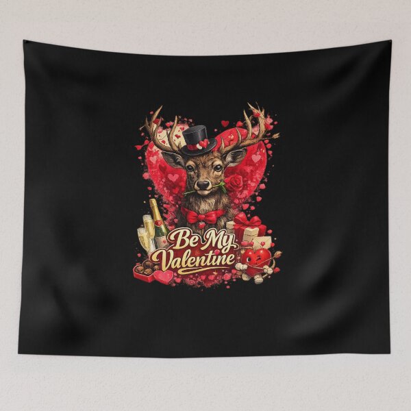 Item preview, Funny Valentine Deer Shirt – Cute Romantic Animal Illustration designed and sold by KapiPrint.