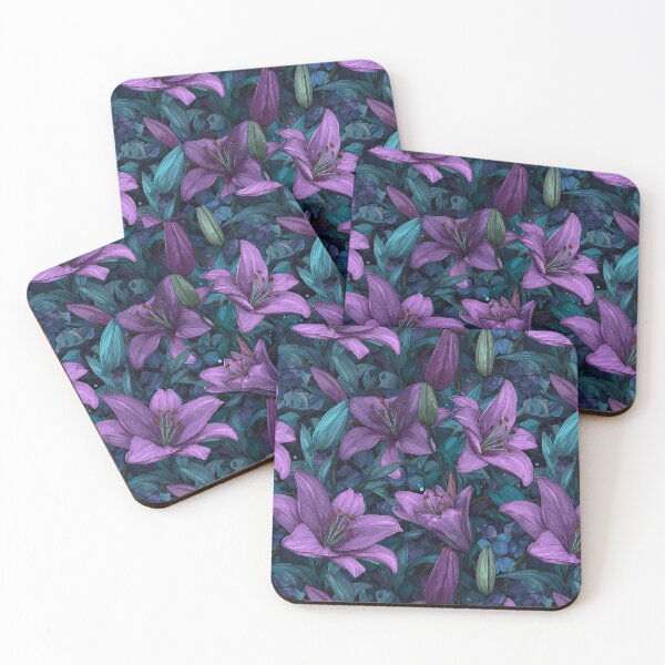Item preview, Elegant Lilies Texture  - Botanical Garden Pattern  - Valentines Gifts designed and sold by RoyalStarsPatts.