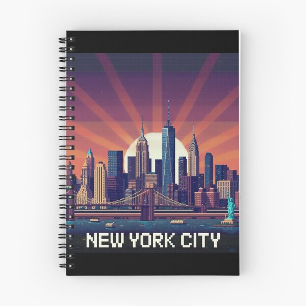 Item preview, Pixel Art New York Skyline designed and sold by Potato Quality Prints.