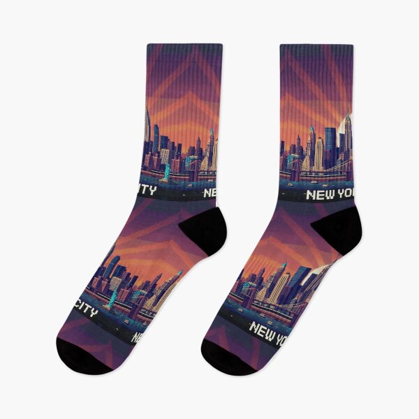 Item preview, Pixel Art New York Skyline designed and sold by Potato Quality Prints.