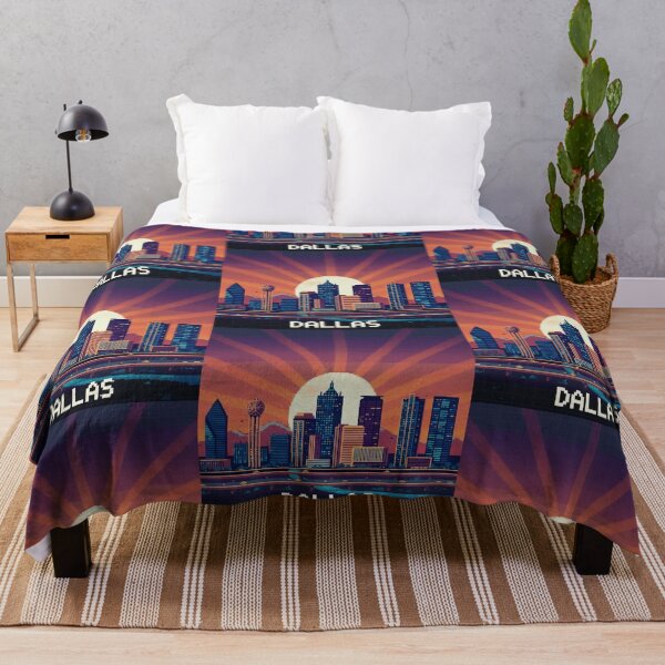 Item preview, Pixel Art Dallas Skyline designed and sold by Potato Quality Prints.