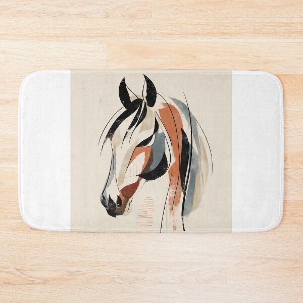 Item preview, Elegant Abstract Horse boho Portrait designed and sold by lautir.