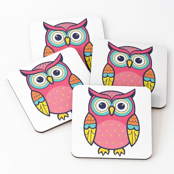Item preview, Owl Sticker, Colorful Bird, Nature Life designed and sold by colorleafz.