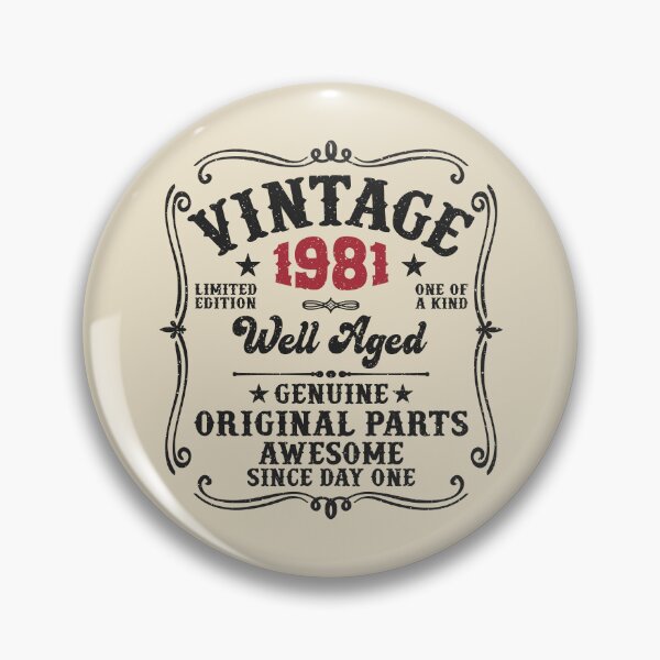 Item preview, 45th Birthday Vintage 1981 Well Aged 45 Awesome Years designed and sold by eclecTEEq.