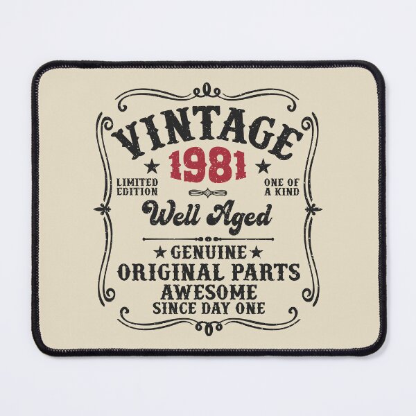 Item preview, 45th Birthday Vintage 1981 Well Aged 45 Awesome Years designed and sold by eclecTEEq.