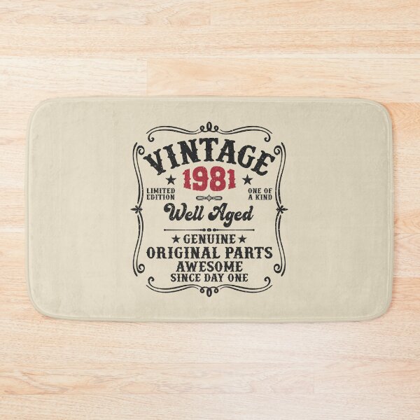 Item preview, 45th Birthday Vintage 1981 Well Aged 45 Awesome Years designed and sold by eclecTEEq.