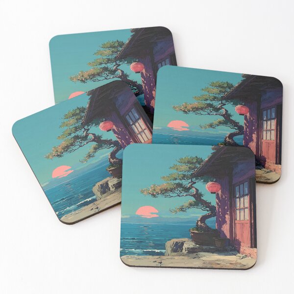 Item preview, Sunset Over Tranquil Sea and Lantern designed and sold by CLEARART7.