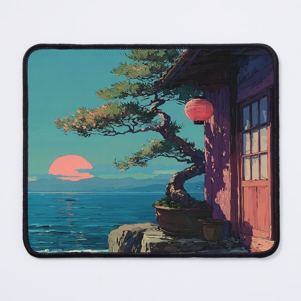 Item preview, Sunset Over Tranquil Sea and Lantern designed and sold by CLEARART7.