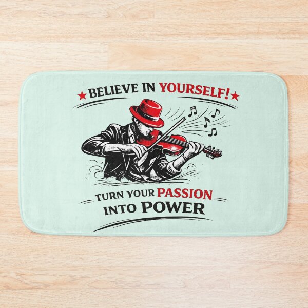 Item preview, Vintage Violinist in Red Hat – Motivational Retro Line Art (AI Generated) designed and sold by Cleora Art .