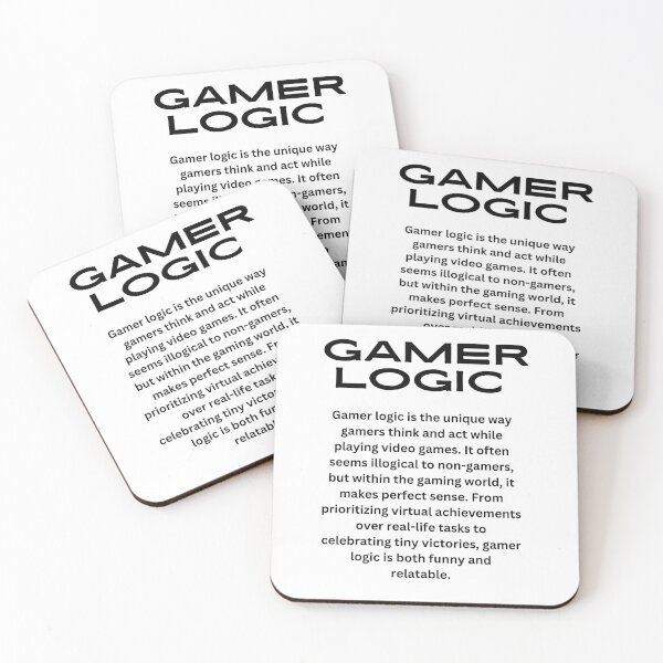 Item preview, Gamer logic funny relatable  designed and sold by Rasheedaholik.