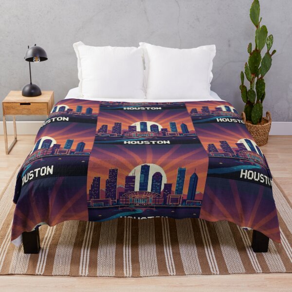 Item preview, Pixel Art Houston Skyline designed and sold by Potato Quality Prints.