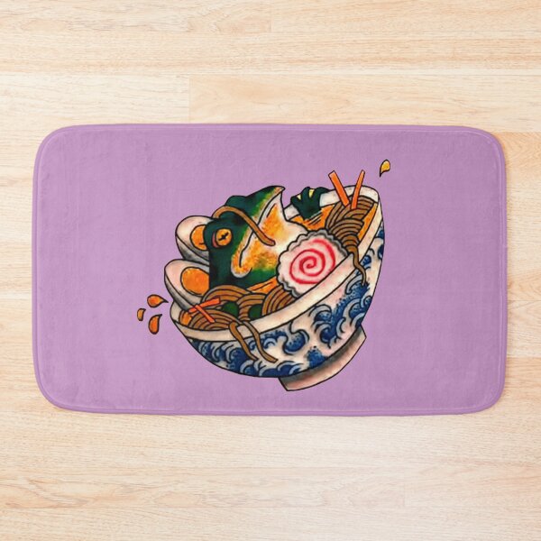 Item preview, Frog Takes A Noodle Bowl Bath designed and sold by VictorIos.