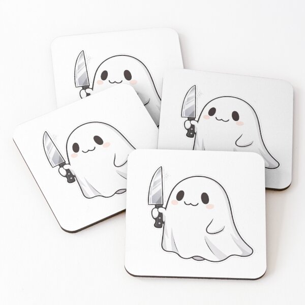 Item preview, A little ghost with knife designed and sold by yoyolam0326.