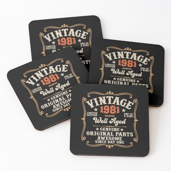 Item preview, 45th Birthday Vintage 1981 Well Aged 45 Awesome Years designed and sold by eclecTEEq.