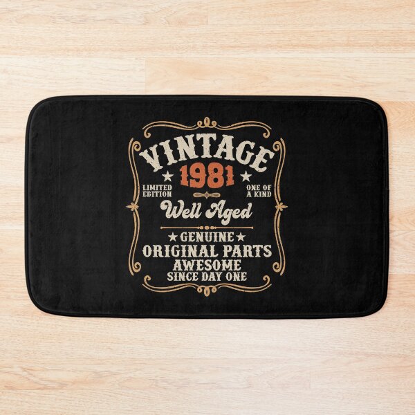Item preview, 45th Birthday Vintage 1981 Well Aged 45 Awesome Years designed and sold by eclecTEEq.