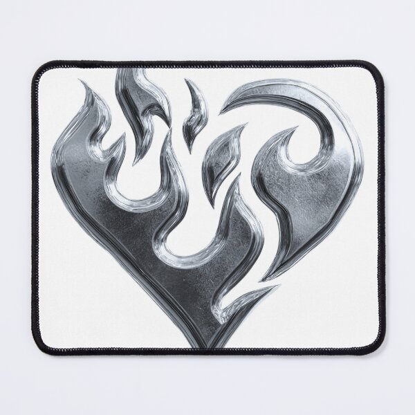 Item preview, Chrome Flaming Heart Edgy Valentine Aesthetic Streetwear designed and sold by BigStar-Cart.