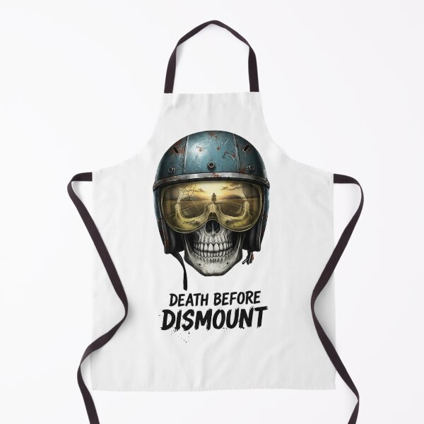 Item preview, Death Before Dismount – Skull Motorcycle Rider Design designed and sold by TwoWheels-shop.