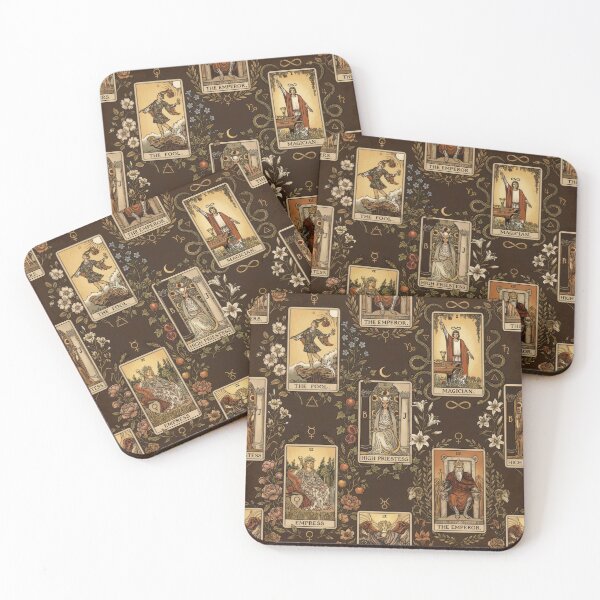Item preview, Classic Tarot motifs, vintage card designs, antique style posters, spiritual decor, Rider-Waite inspired, esoteric art prints designed and sold by casaloomaria.