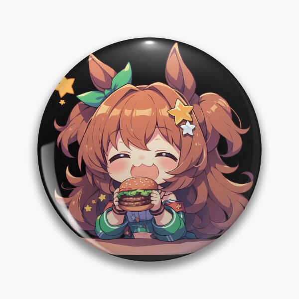 Item preview, Taiki Shuttle Uma Musume Pretty Derby Chibi Burger Joy designed and sold by mildaclairmo.