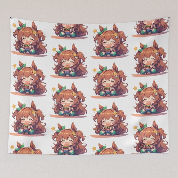 Item preview, Taiki Shuttle Uma Musume Pretty Derby Chibi Burger Joy designed and sold by mildaclairmo.