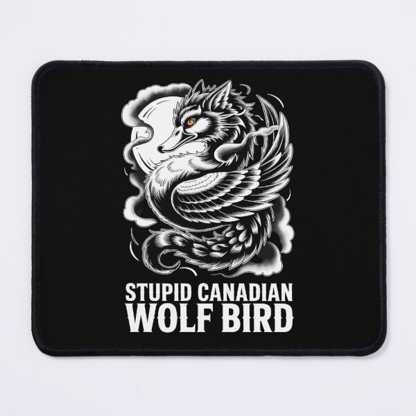Item preview, Stupid Canadian Wolf Bird - Serpentine Japanese Style Hybrid Design designed and sold by DarylWelsh2024.
