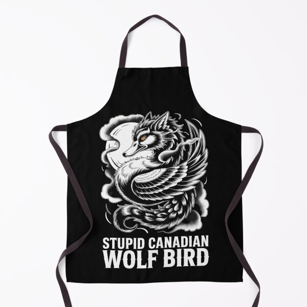 Item preview, Stupid Canadian Wolf Bird - Serpentine Japanese Style Hybrid Design designed and sold by DarylWelsh2024.