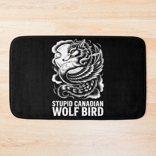 Item preview, Stupid Canadian Wolf Bird - Serpentine Japanese Style Hybrid Design designed and sold by DarylWelsh2024.