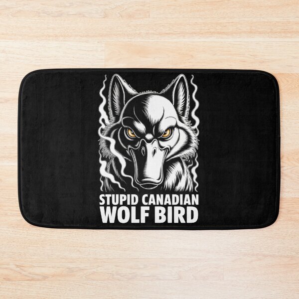 Item preview, Stupid Canadian Wolf Bird - Intense Smoky Portrait Hybrid Design designed and sold by DarylWelsh2024.