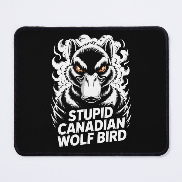 Item preview, Stupid Canadian Wolf Bird - Menacing Cloud Smoke Portrait Design designed and sold by DarylWelsh2024.