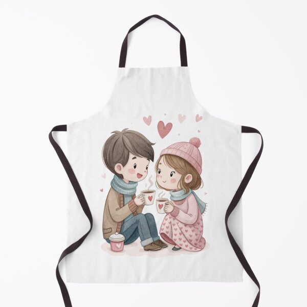 Item preview, Sweet Coffee Date Couple Cute Love Illustration Valentine Gift designed and sold by Lulunza.
